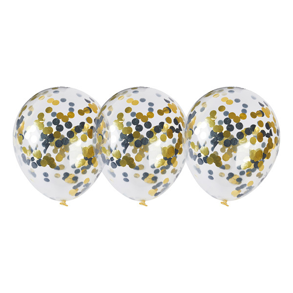 Konfetti Silvester Ballon