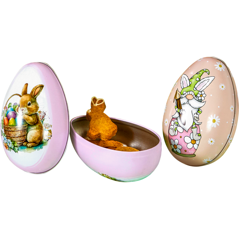 Ostereier in verschiedenen Designs