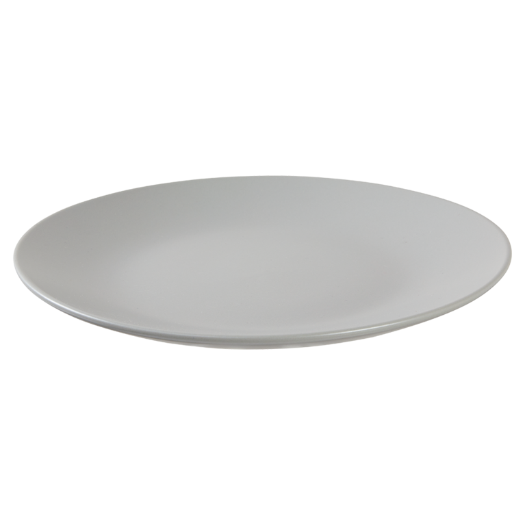 Grauer Teller
