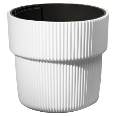 Pflanzentopf in weiß