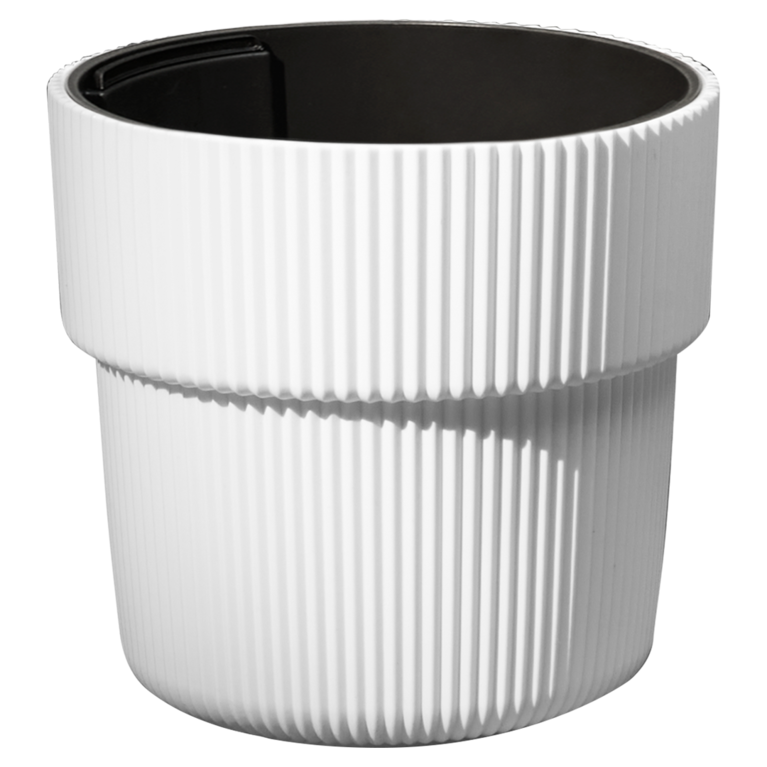 Pflanzentopf in weiß
