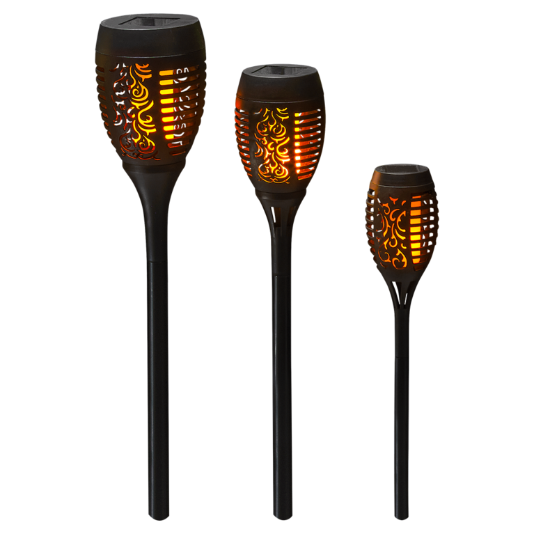 Solarlampen in drei Groessen