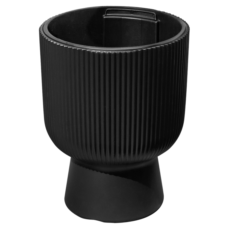 Schwarzer Pflanzentopf