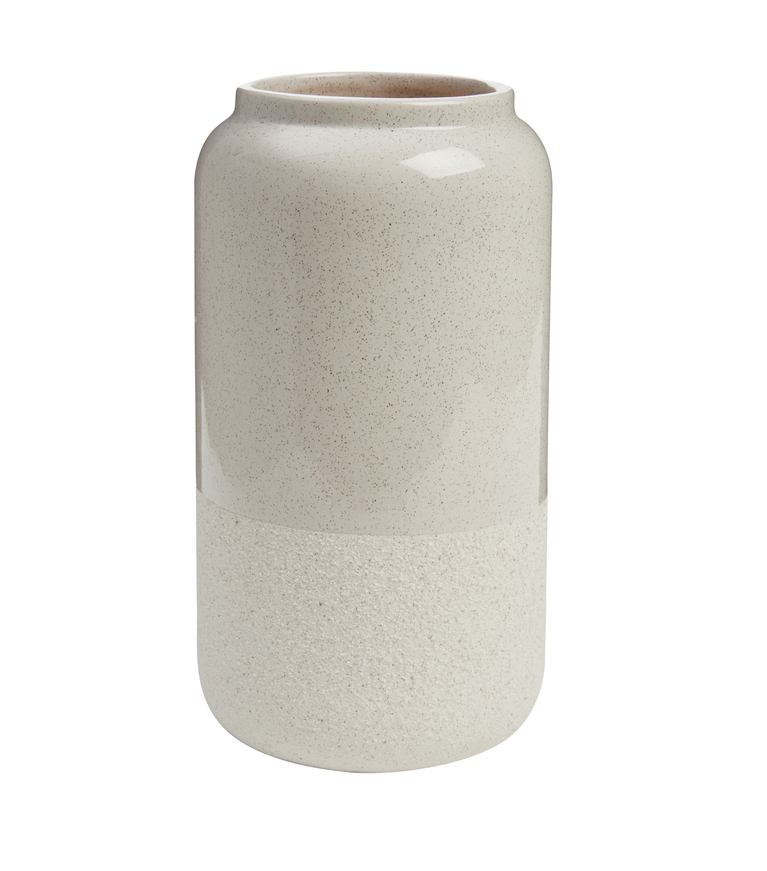 Vase Sand & Glasur