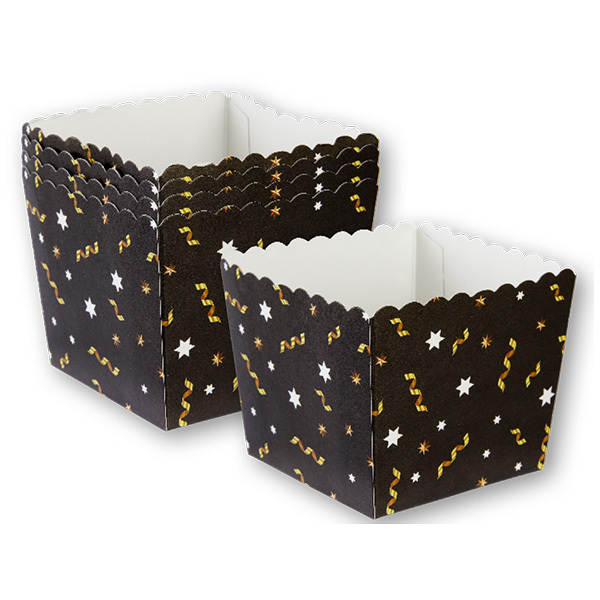 Silvester Servierschalen in Schwarz