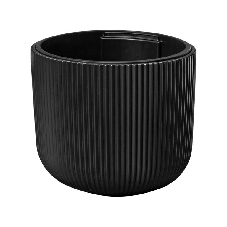 Pflanzentopf in Schwarz