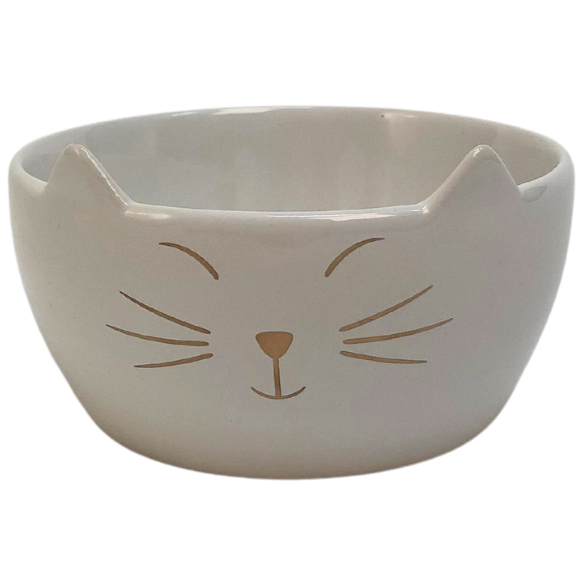 Katzen Schale Weiß